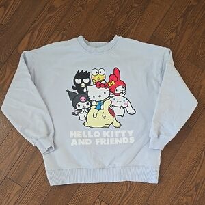 Zara Light Blue Hello Kitty Sweatshirt